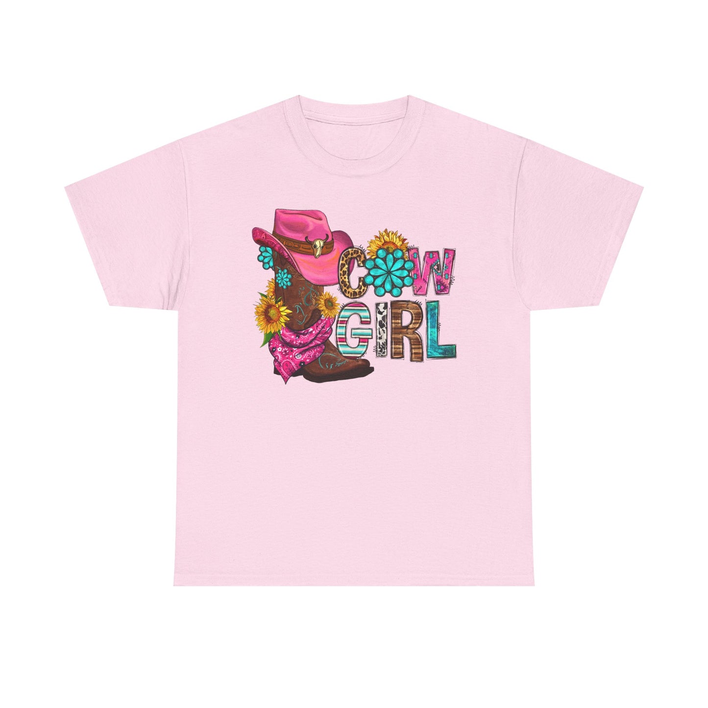 Girly Cowgirl T-Shirt, Fun Vintage Tee, Western Fashion Top, Gift for Cowgirl, Summer Style, Country Outfit