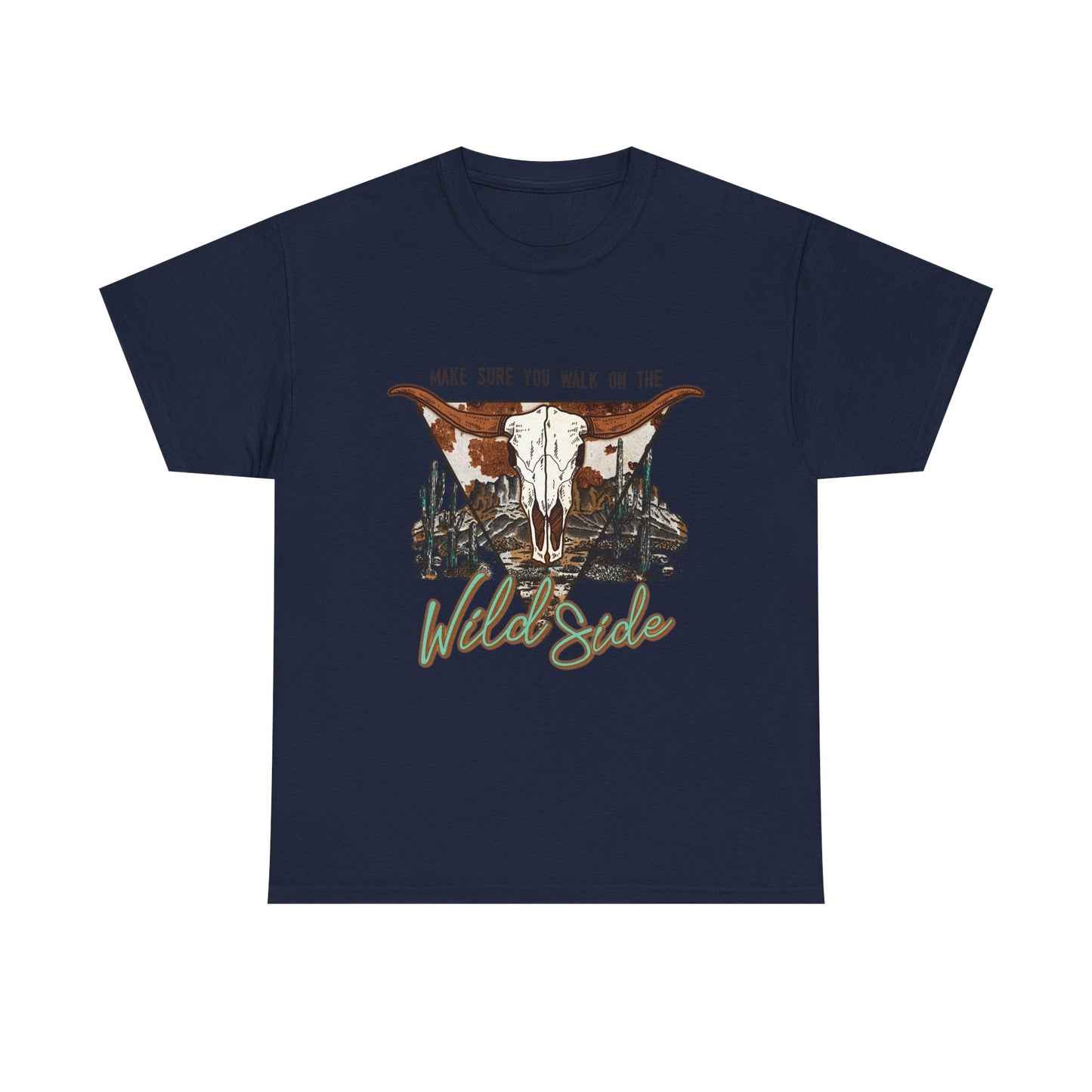 Unisex Heavy Cotton Tee - 'Walk on the Wild Side' Graphic Tee for Adventurers