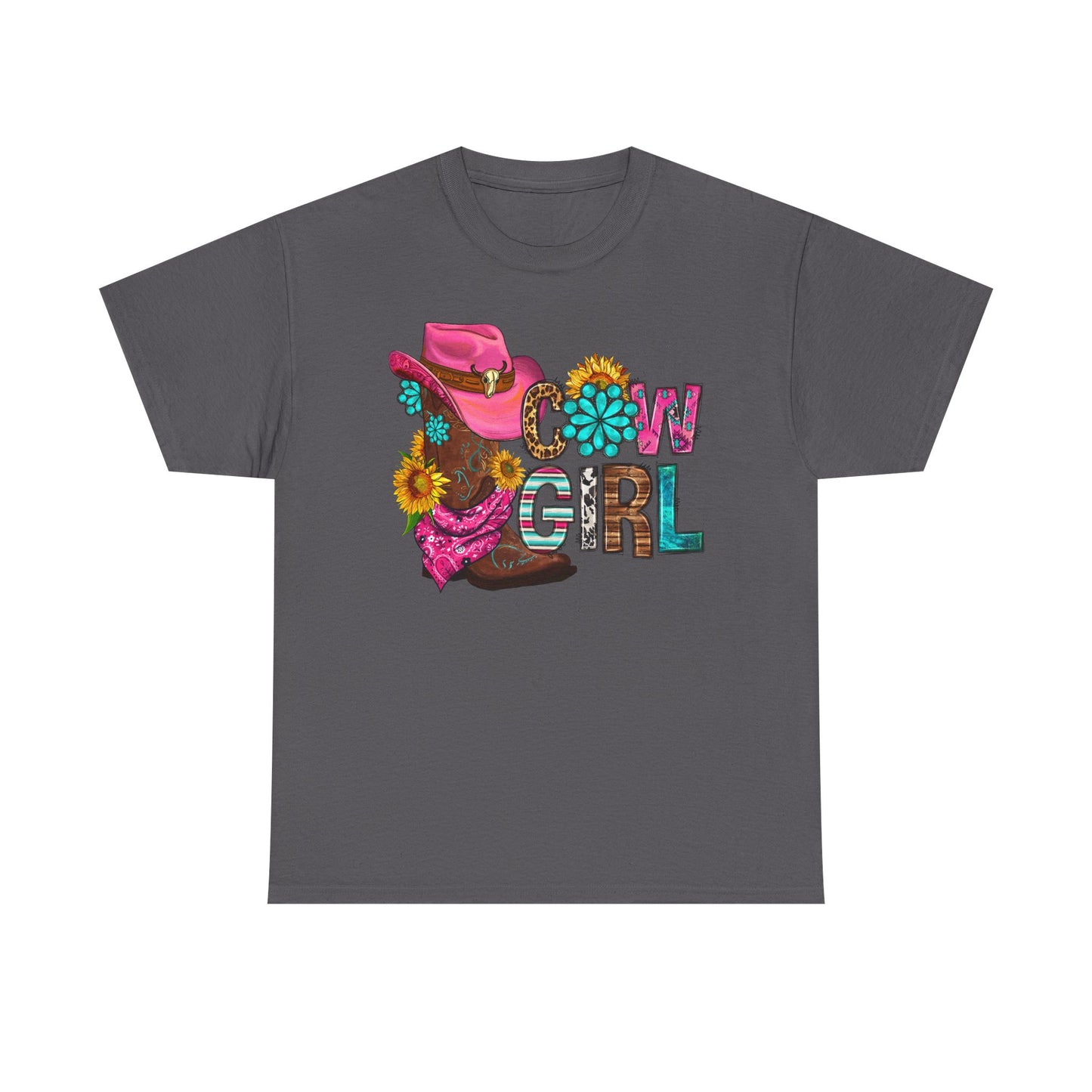 Girly Cowgirl T-Shirt, Fun Vintage Tee, Western Fashion Top, Gift for Cowgirl, Summer Style, Country Outfit