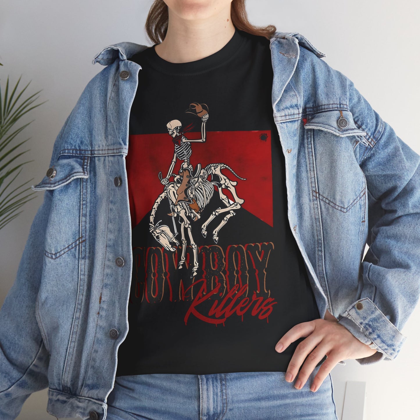 Cowboy Riders Unisex Heavy Cotton Tee - Vintage Western Graphic T-Shirt