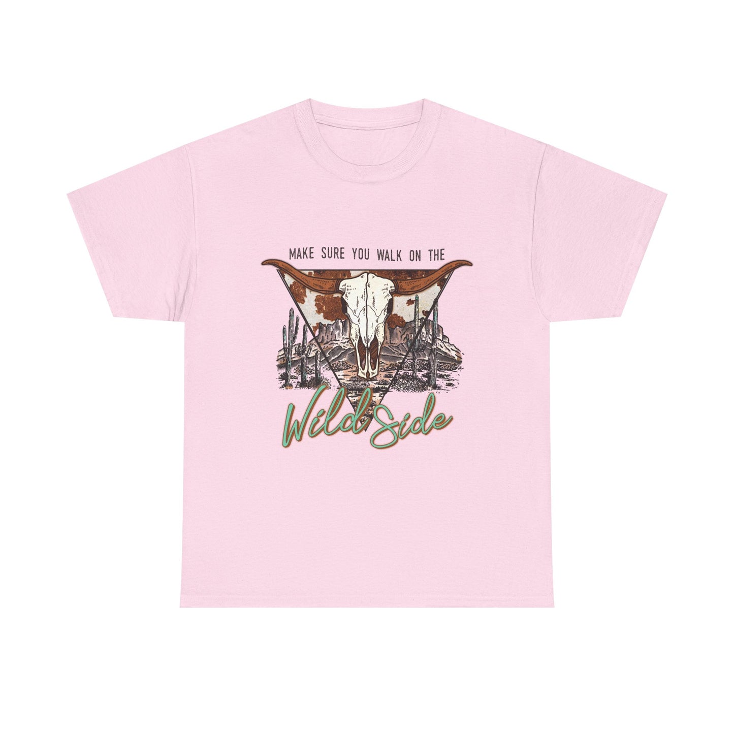 Unisex Heavy Cotton Tee - 'Walk on the Wild Side' Graphic Tee for Adventurers