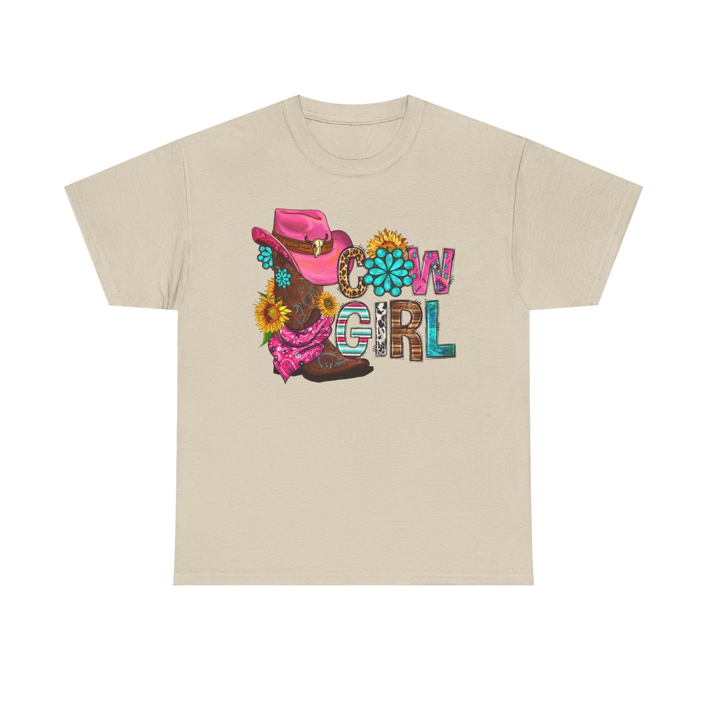 Girly Cowgirl T-Shirt, Fun Vintage Tee, Western Fashion Top, Gift for Cowgirl, Summer Style, Country Outfit