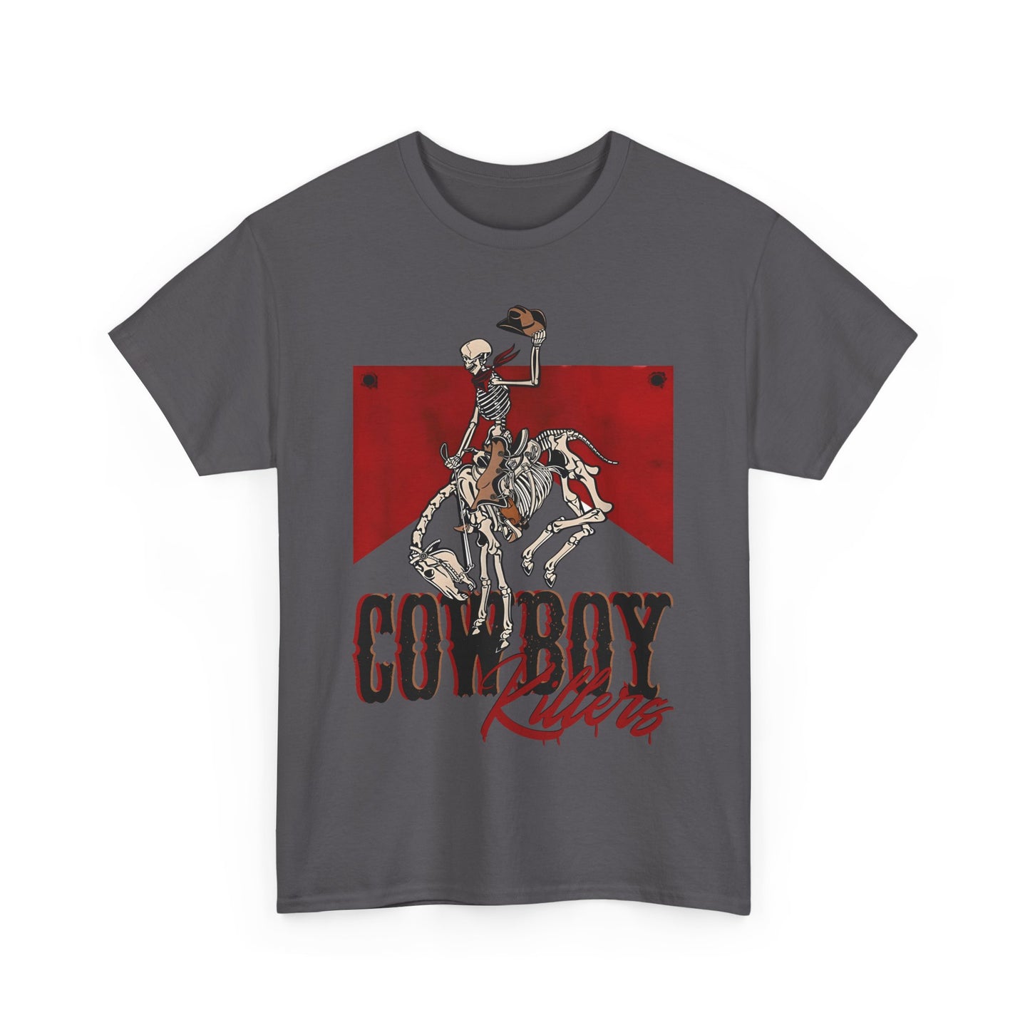 Cowboy Riders Unisex Heavy Cotton Tee - Vintage Western Graphic T-Shirt