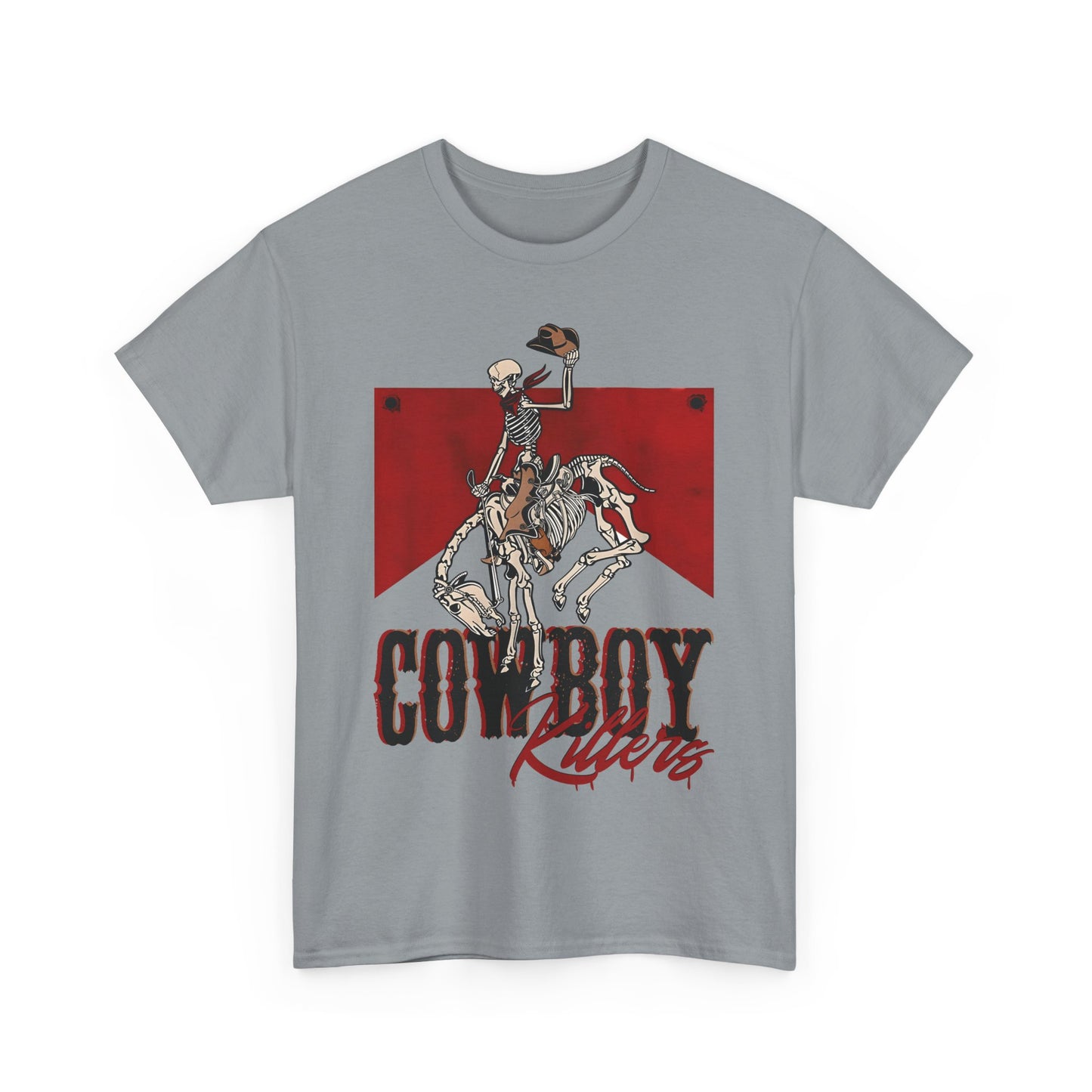Cowboy Riders Unisex Heavy Cotton Tee - Vintage Western Graphic T-Shirt