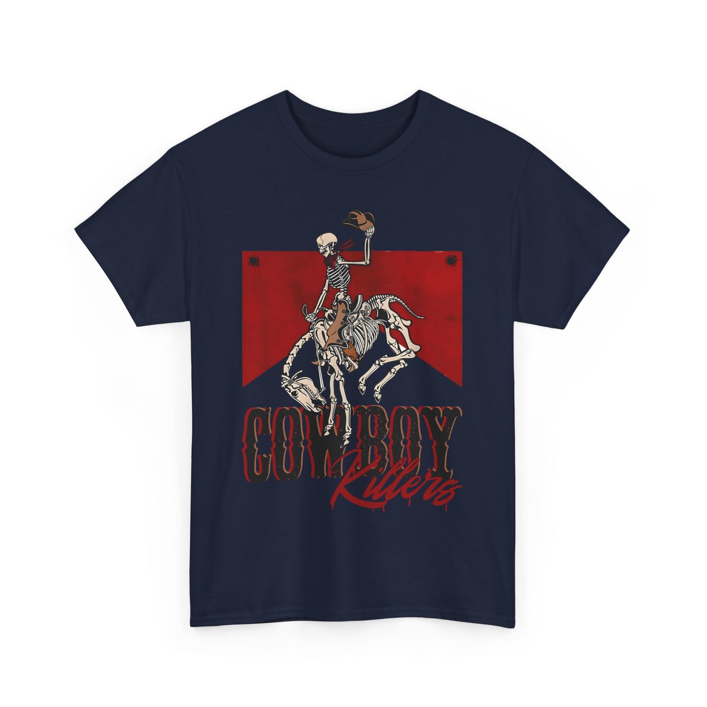 Cowboy Riders Unisex Heavy Cotton Tee - Vintage Western Graphic T-Shirt